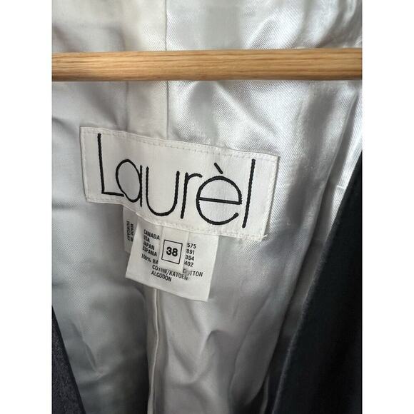Laurèl Black Blazer Gold Hardware Size 38 - Picture 3 of 5